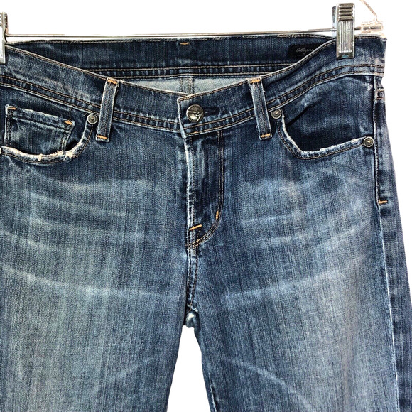 Citizens of Humanity Womens Size 28 COH Ingrid Low Waist Flare Jeans Nile River - Picture 3 of 12